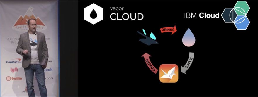 SwiftSummit's tweet image. The first video from Swift Summit 2017 is now online 🎉

Watch @Chris__Bailey give his talk &quot;Swift on the Server: State of the Union&quot;: skilled.io/u/swiftsummit/… 

#swiftlang #KituraKit #IBMmobile