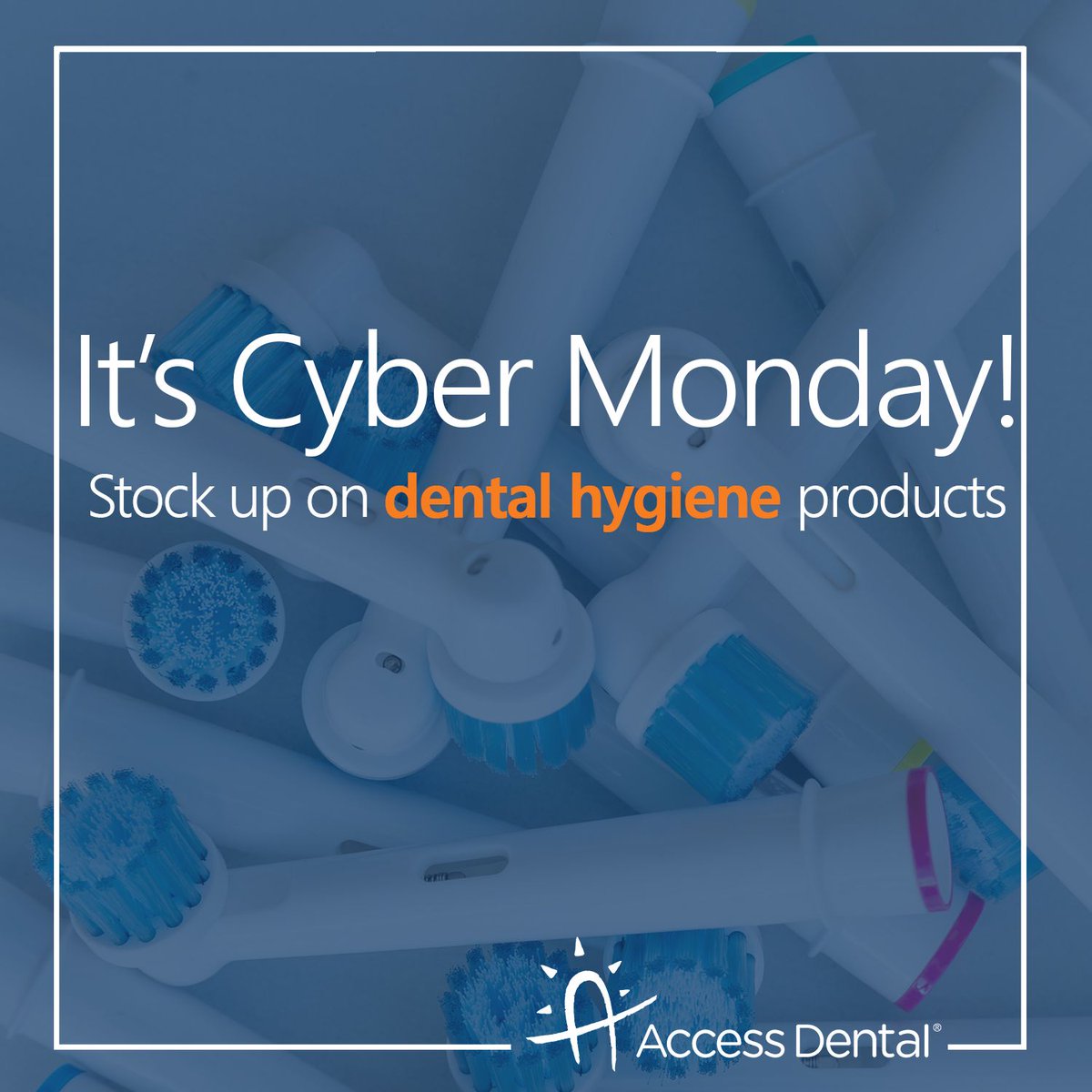 AccessDentalC's tweet photo. It’s Cyber Monday! Contact us to replenish your dental products. https://t.co/ZWydq50DSd