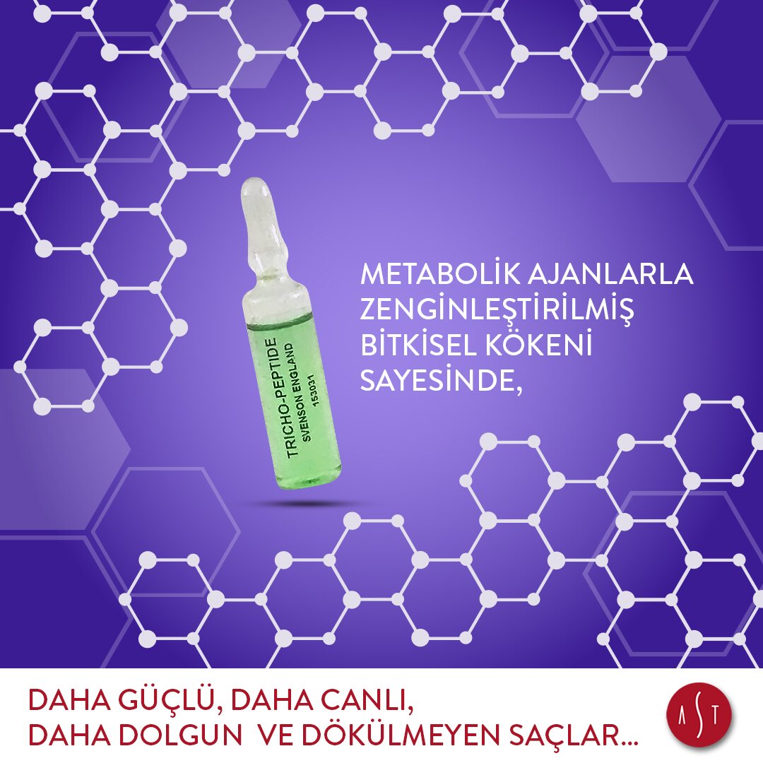 akademisac's tweet photo. Trichopeptid, saçın köküne tutunmasını sağlayarak erken dönemde dökülmeyi önler. #akademisacterapi #sacbakimi #saçbakımı #sacdokulmesi #saçdökülmesi #hair #haircare #hairtreatment #hairloss #hairlosstreatment https://t.co/3zhXYbLxxZ