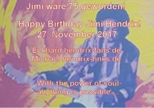 Heute wäre der größte Gitarrist Jimi Hendrix 75 Jahre alt geworden Happy Birthday Jimi du bist unvergessen 