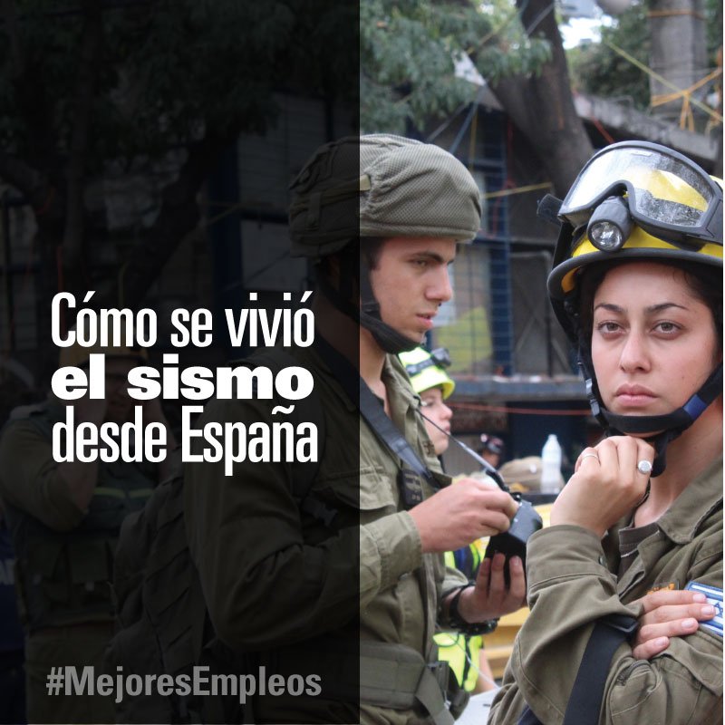 mejoresempleos's tweet photo. ¿Cómo se vivió el sismo desde España? por @luisberango 
#MejoresEmpleos Edición #FuerzaMéxico → https://t.co/EEHwLMZS2b https://t.co/eWf75uA3YZ