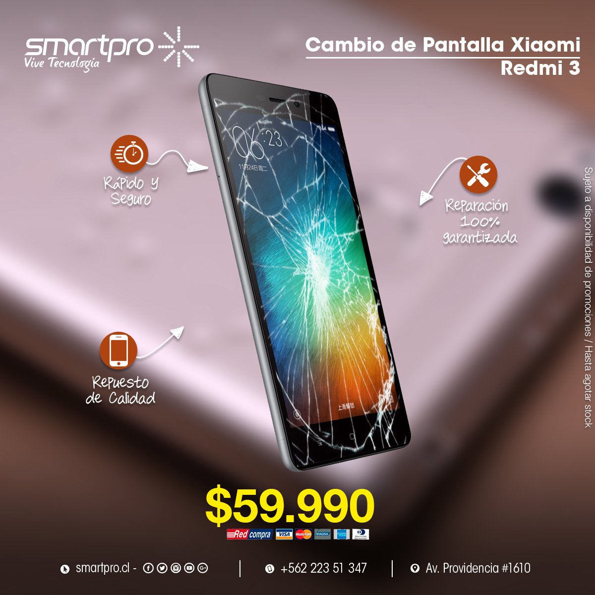 SmartproChile's tweet photo. Cambio de pantalla #Xiaomi  #redmi3
#NoMásPantallasRotas con #Smartpro
Av. Providencia 1610. 
¡Te esperamos! https://t.co/aMqQkuX426