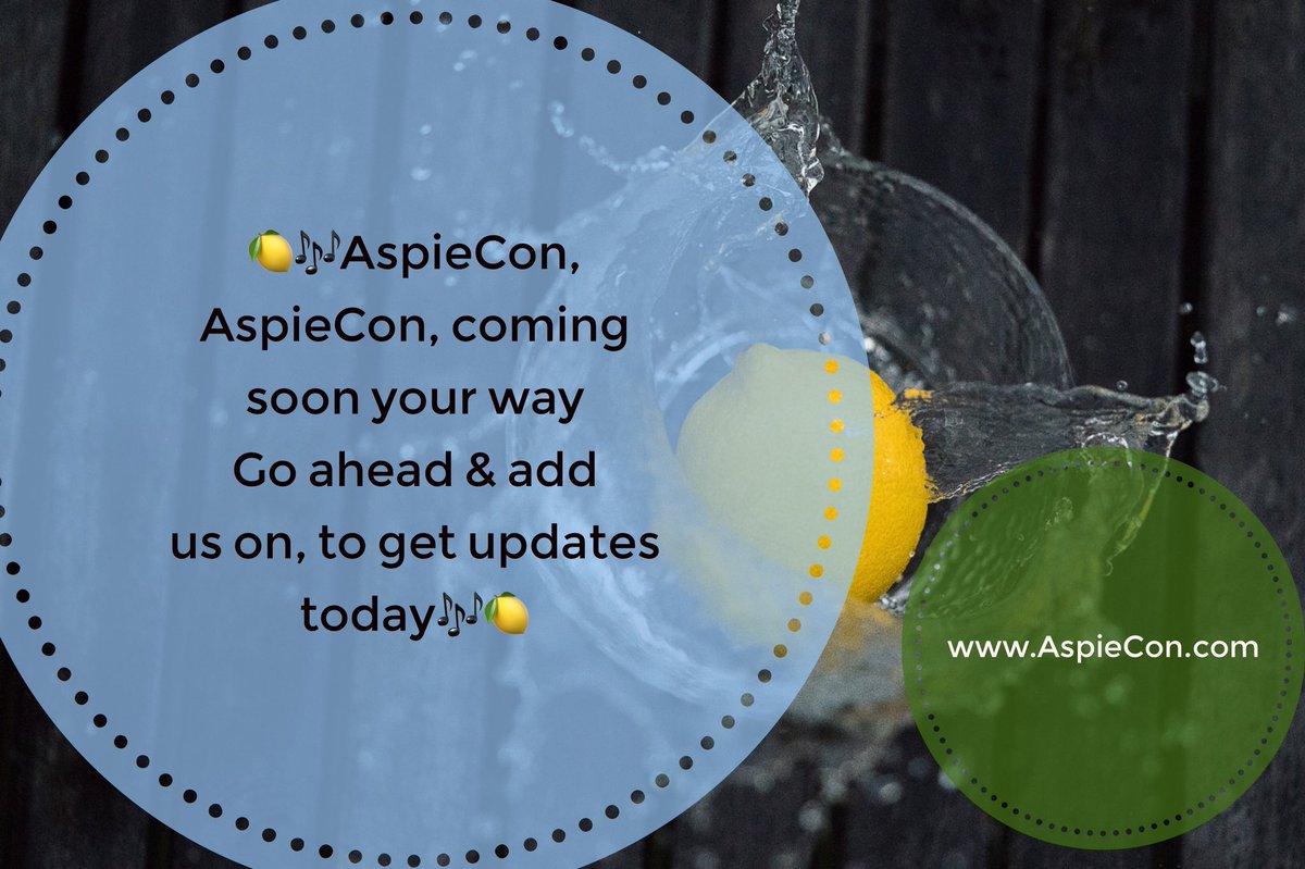 AspieCon's tweet photo. Check out https://t.co/QRb0OT9I2N for upcoming news. Don’t forget we’re on FB,IG, & Twitter #aspiecon #gotlemon @DrFGaskill @KelleyBolton @DrRKelly @MeganPsyD @elisemhowell @JorrunCosplay @belle_lindsay @Bea_esioM @EKCWright @SoutheastPsych https://t.co/ptQULiwx6h