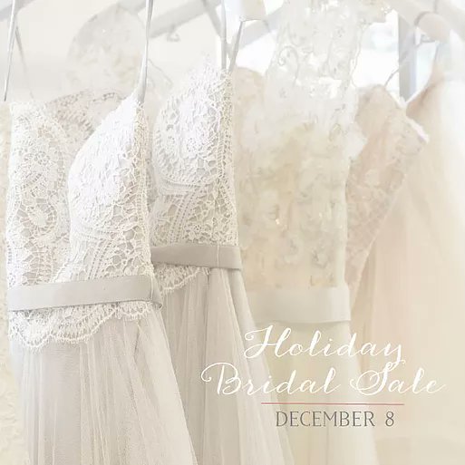 Save $$ at our Holiday Bridal Sale on December 8! #mkebride #samplesale #bridalgowns missrubyboutique.com/events