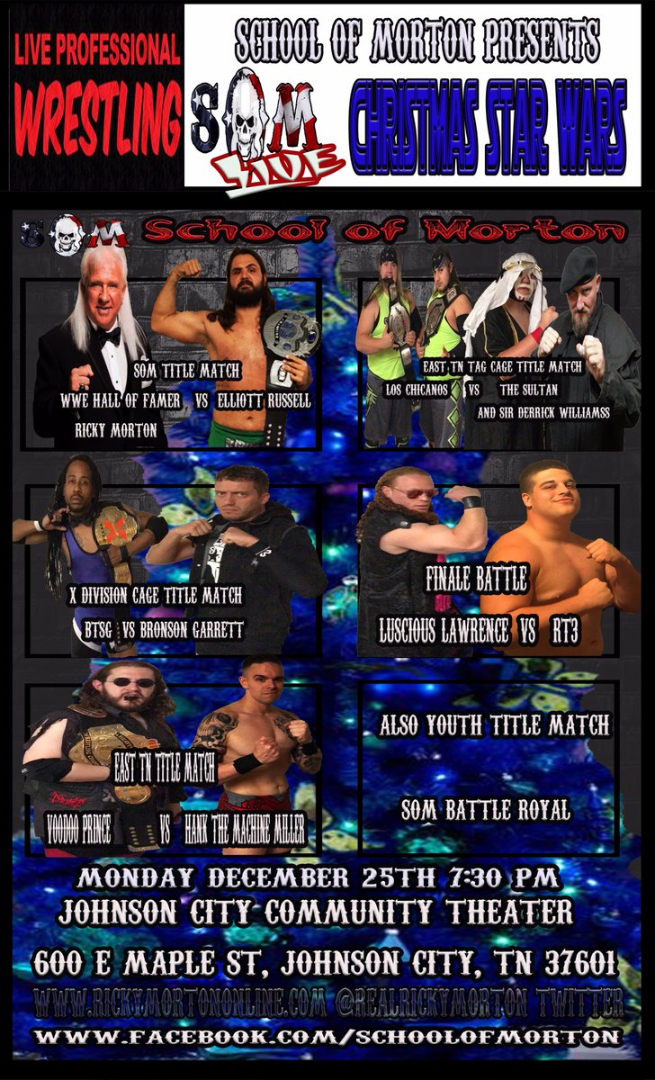 RealRickyMorton's tweet photo. #schoolofmorton December 25th Johnson City Community Theater https://t.co/Ogr9efy6Ai