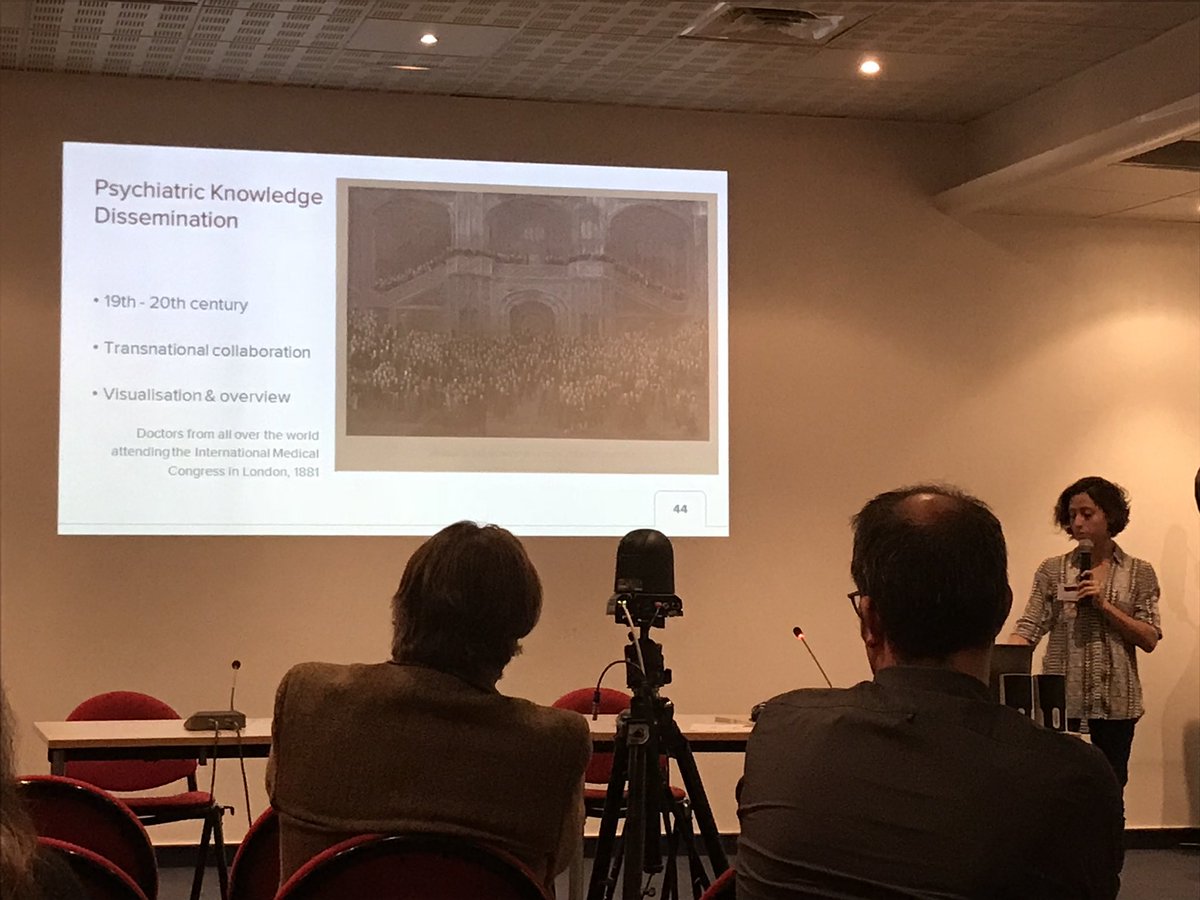alucchesi's tweet image. #dhnord2017 #EvaAndersen on the use of #netviz and networkanalysis to study history of psychiatric knowledge circulation