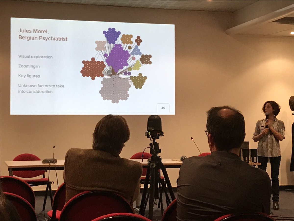 alucchesi's tweet image. #dhnord2017 #EvaAndersen on the use of #netviz and networkanalysis to study history of psychiatric knowledge circulation