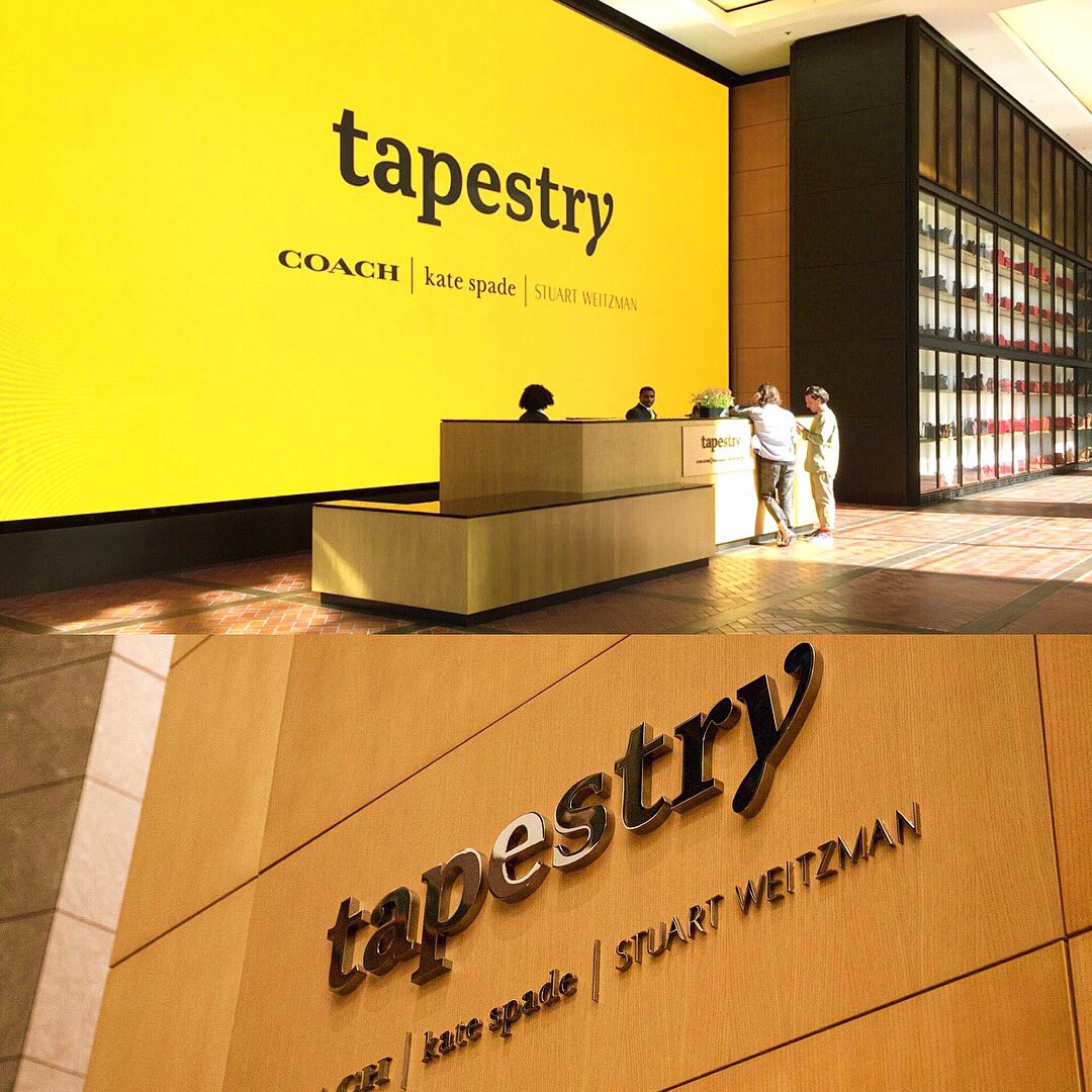 Indian Type Foundry on X: Coach Inc. (the makers of Coach, Kate Spade and  Stuart Weitzman) rebrands itself as Tapestry, featuring our Abelard  typeface in their new logo. #fontsinuse  / X