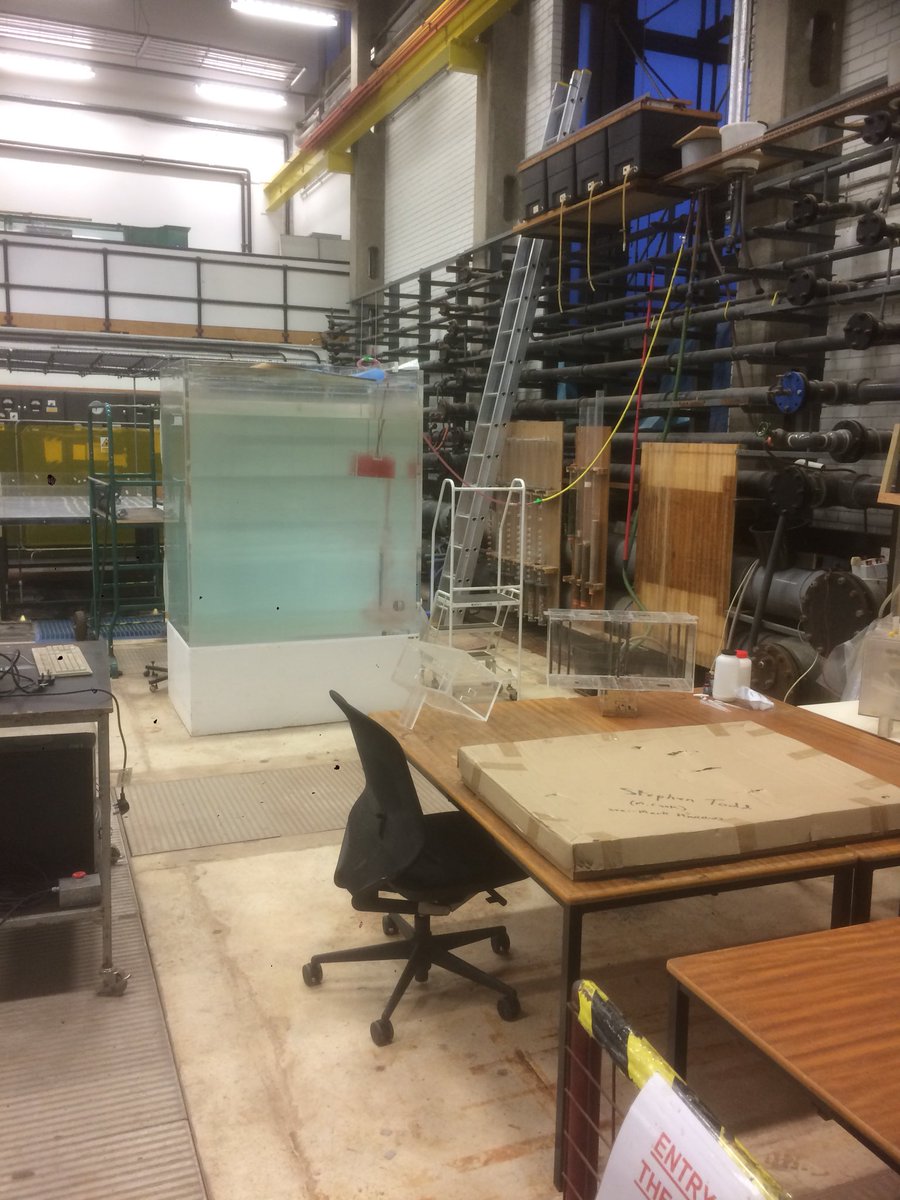 tomcorbettcbe's tweet photo. Lab set-up, food dye and salt ! All we need now is @LboroArch students ! #WaterBathModelling #NatVent https://t.co/3RDraWHQkR