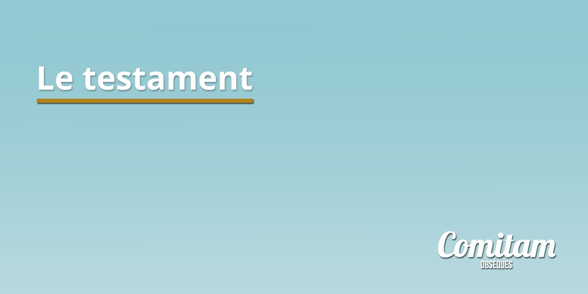 Comitamobseques's tweet photo. Testament : nos conseils pour faire respecter ses dernières volontés ➡️ https://t.co/JVLve0lSVM https://t.co/VX1f7kzapN