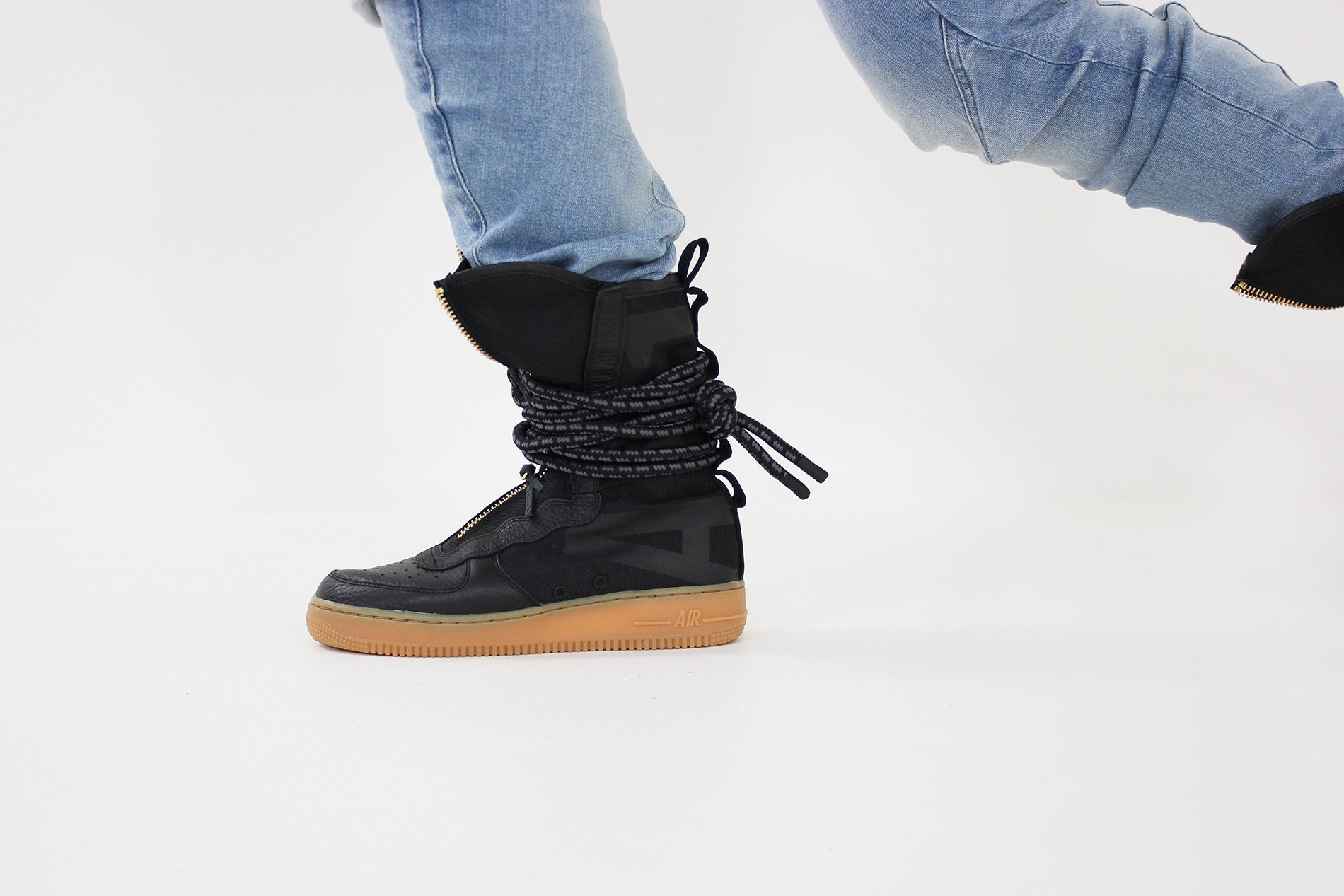 nike sf air force 1 hi boot black