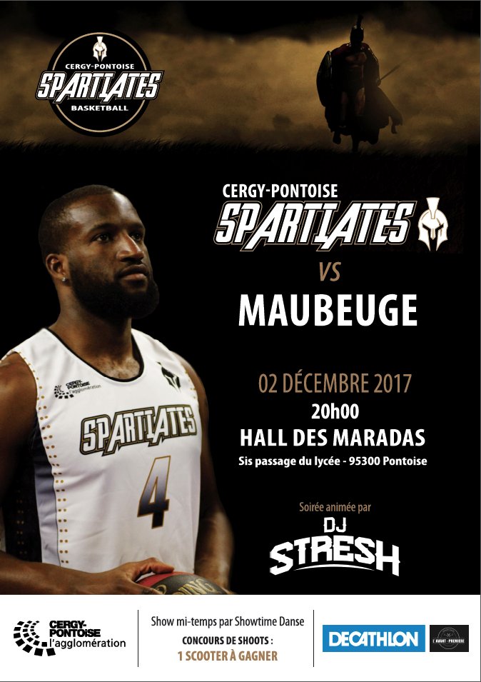 CPBB_Officiel's tweet photo. Les Spartiates auront besoin d'un maximum de soutien samedi aux Maradas ! Présence de @DJSTRESH 🎧 et du Centre @showtimedanse 💃. Ouverture des portes à 19h00 ! #Spartiates #GoCPBB https://t.co/KE2r7XVgLh