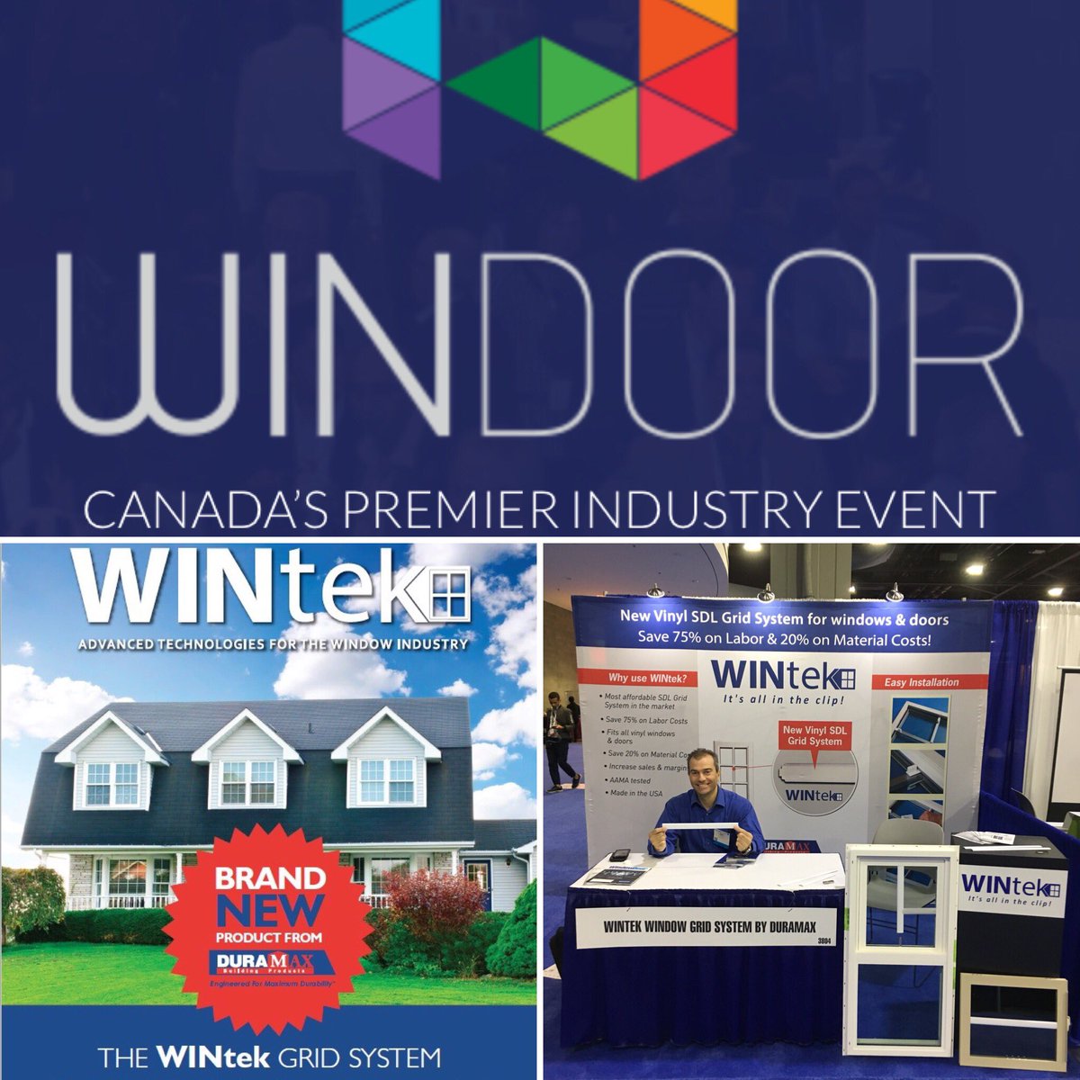 wintekgrids's tweet photo. @FenCanada The brand new WINtek SDL from @duramaxbp is coming to #WinDoor2017 come and see us at booth 377 for the best solution for window and door grids #wintek #geofast https://t.co/QCIllJKvzV