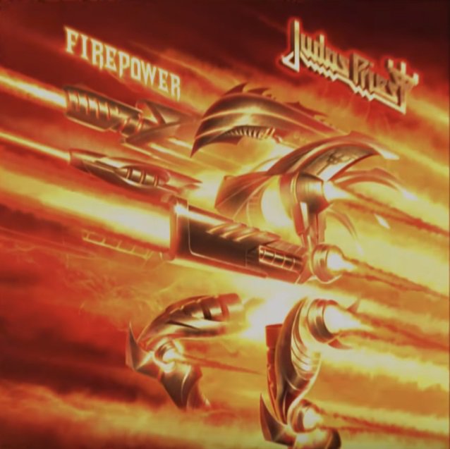 VanDoHalen's tweet photo. Capa do novo álbum do Judas Priest, Firepower, a ser lançado em março. Um trecho da faixa-título pode ser ouvido aqui: https://t.co/iQvQNukCaE https://t.co/1aSRTf9Rls