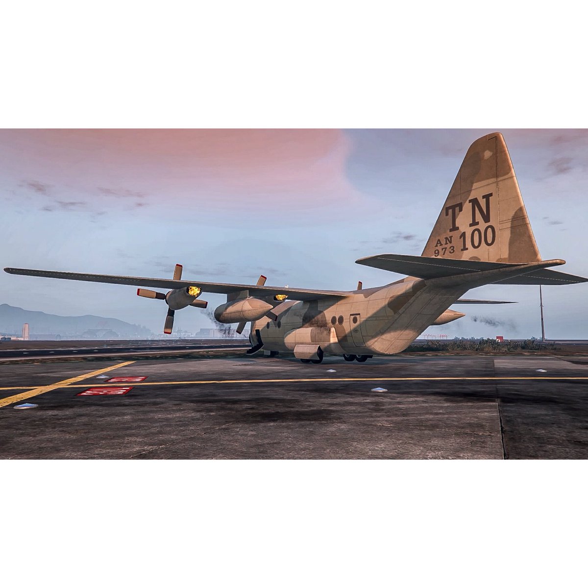 By the time I got to the runway and found the suspects, they had stolen a military spec Titan cargo plane. Police helicopters were shooting at the engines to immobilise the engines - it worked. I shot at the pilot three times.