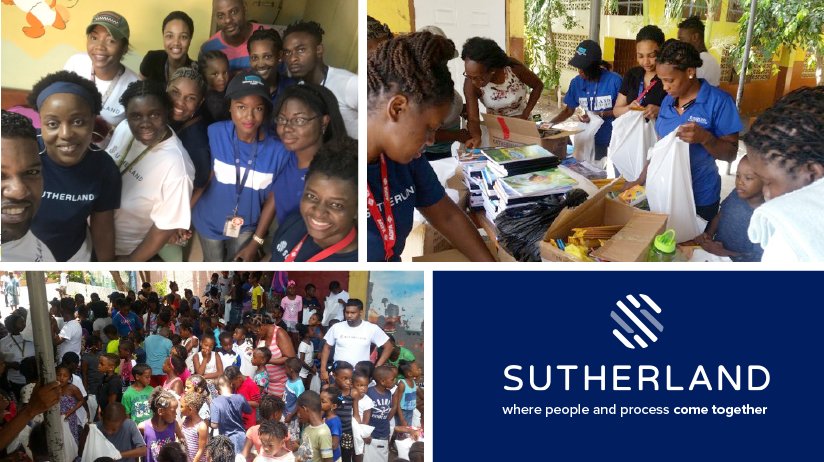 SutherlandHires's tweet photo. Our Sutherland team in #Jamaica recently held a Back to School Drive in support of the Holy Family Primary School. School supplies were donated to many children as part of the initiative. Great work team! #SutherlandCares #JoinUs https://t.co/nP9wpbPt9c