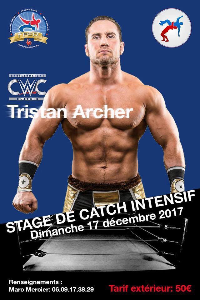 ffcatch's tweet image. La Catch Academy, l’école de catch de la F.F.C.P. organisera un stage de perfectionnement le dimanche 17 décembre 2017 toute la journée.
Ce Stage sera dirigé par @TristanArcher . #CatchAcademy #FFCP #Wrestling
