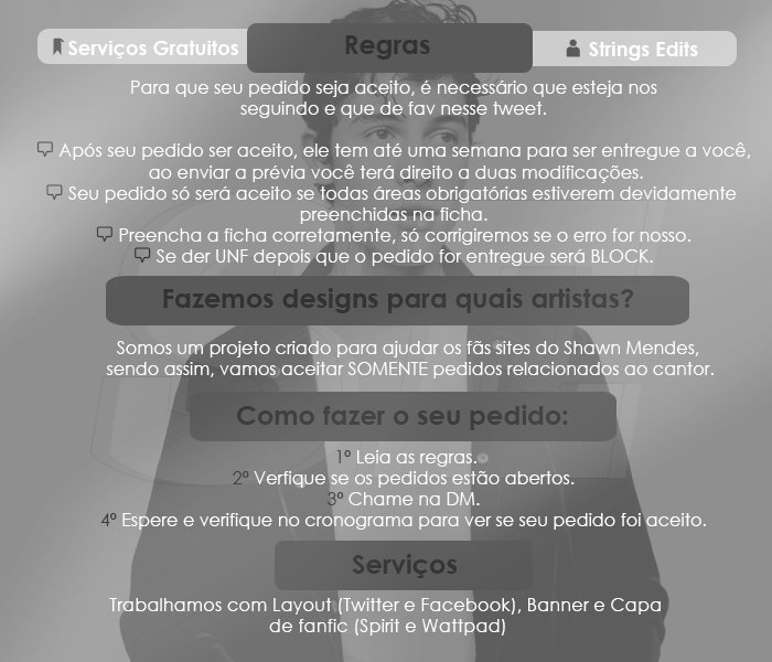 stringsedits's tweet image. Bem-vindo ao Strings Edits, Leia as regras e faça seu pedido via DM.