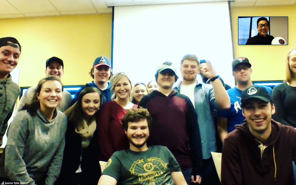 Our CEO just finished a video call with students from Dr. Joanne Pyke’s CBU Marketing Strategy class because we wanted to thank them for participating in our live case study. Thank you students!!! 🍕🎉🙌🏻 #PizzaOnUs #CBU #Harbr #ThankYouStudents <a href="/cbuniversity/">CBU</a> <a href="/MBACommunityDev/">Cape Breton University MBA</a>