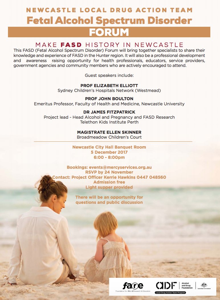 AlcoholDrugFdn's tweet image. Join Newcastle&apos;s #LDAT at the Make FASD History forum next Tuesday, December 5th. RSVP and forum details below.