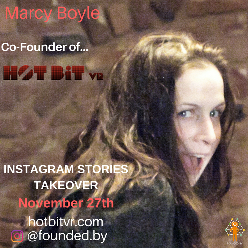 founded_by's tweet photo. Today, Marcy Boyle is doing an Instagram Stories takeover and we're excited to learn more about @Hotbitvr! https://t.co/JDuvrtzhVE