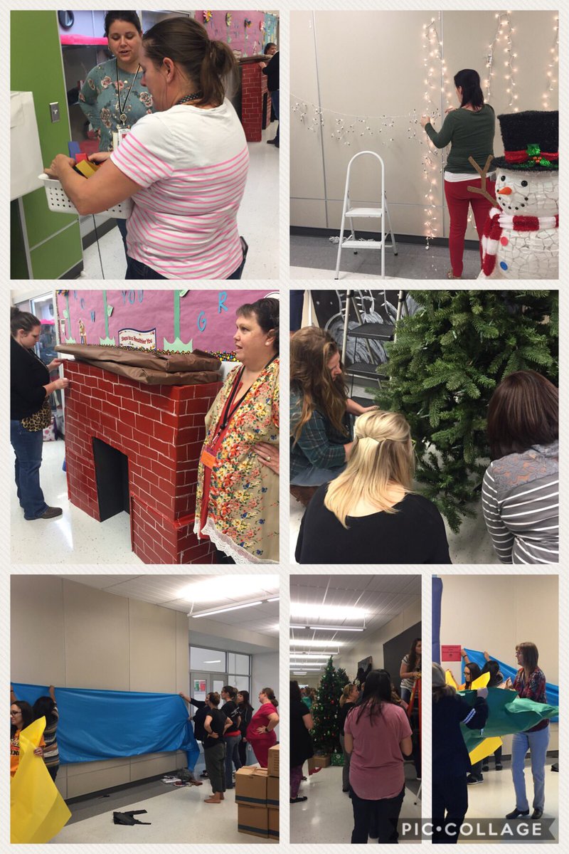 KFowler1001's tweet photo. A little healthy competition! #PolarExpressDecorating #WhichTeamWillWin? #mwisdmatters #LamarPride https://t.co/JRsWi8QjQg