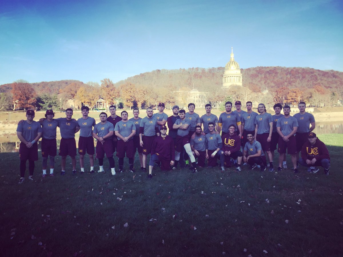 UCWV_Baseball's tweet photo. First lift after the Thanksgiving Break was a sUCcess! Position players got after it today. #UCisThePlaceToBe #BestViewInTheMEC https://t.co/N6kyb4hNRj
