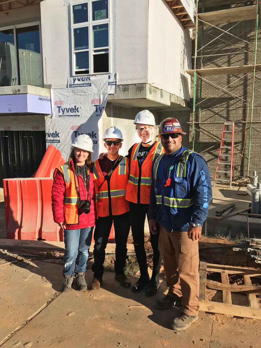 CBGBuildingCo's tweet photo. Dan is touring the @BainbrigeComp #SouthEnd site with a few @unccharlotte architecture graduate students. #insideCBG https://t.co/JyUXcQLQYr