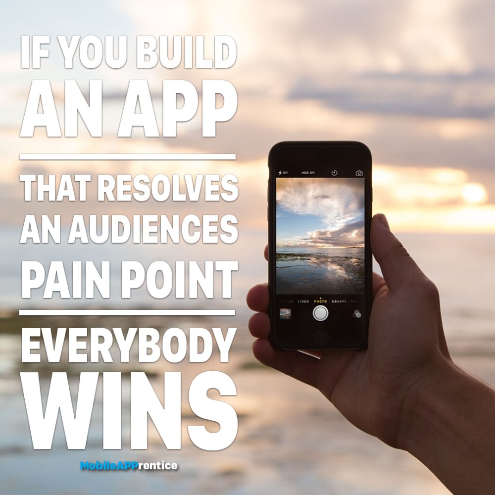 mobileapprentis's tweet photo. What's the secret to a successful app? If you build an app that resolves an audiences pain point, everybody wins. https://t.co/uIUkyMCHWp
