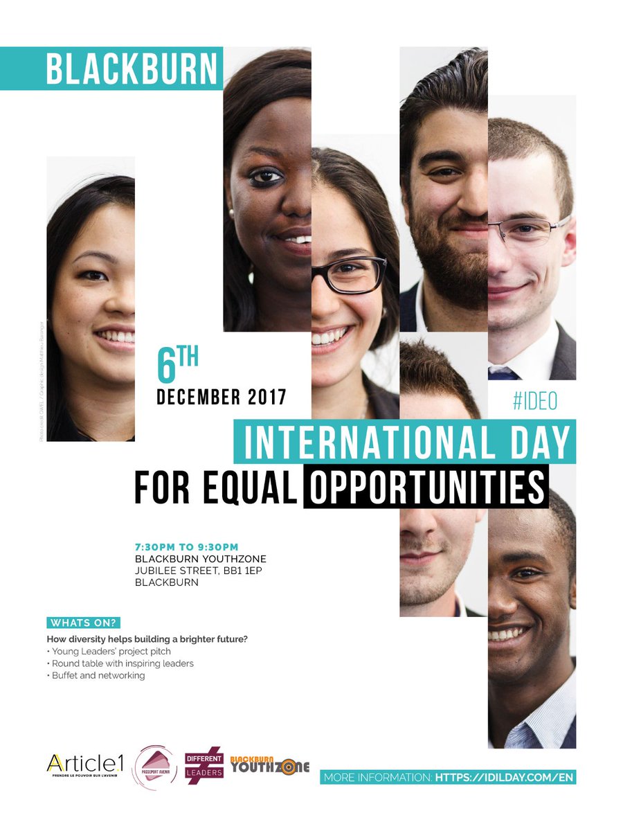 BDYouthZone's tweet photo. This year, Blackburn Youth Zone takes part in the International Day for Equal Opportunities.
Save the date and join us on Wednesday, December 6th 7:30pm at Blackburn Youth Zone.

Register here--> https://t.co/OHUy0YSCgM https://t.co/aYNaCW05NA