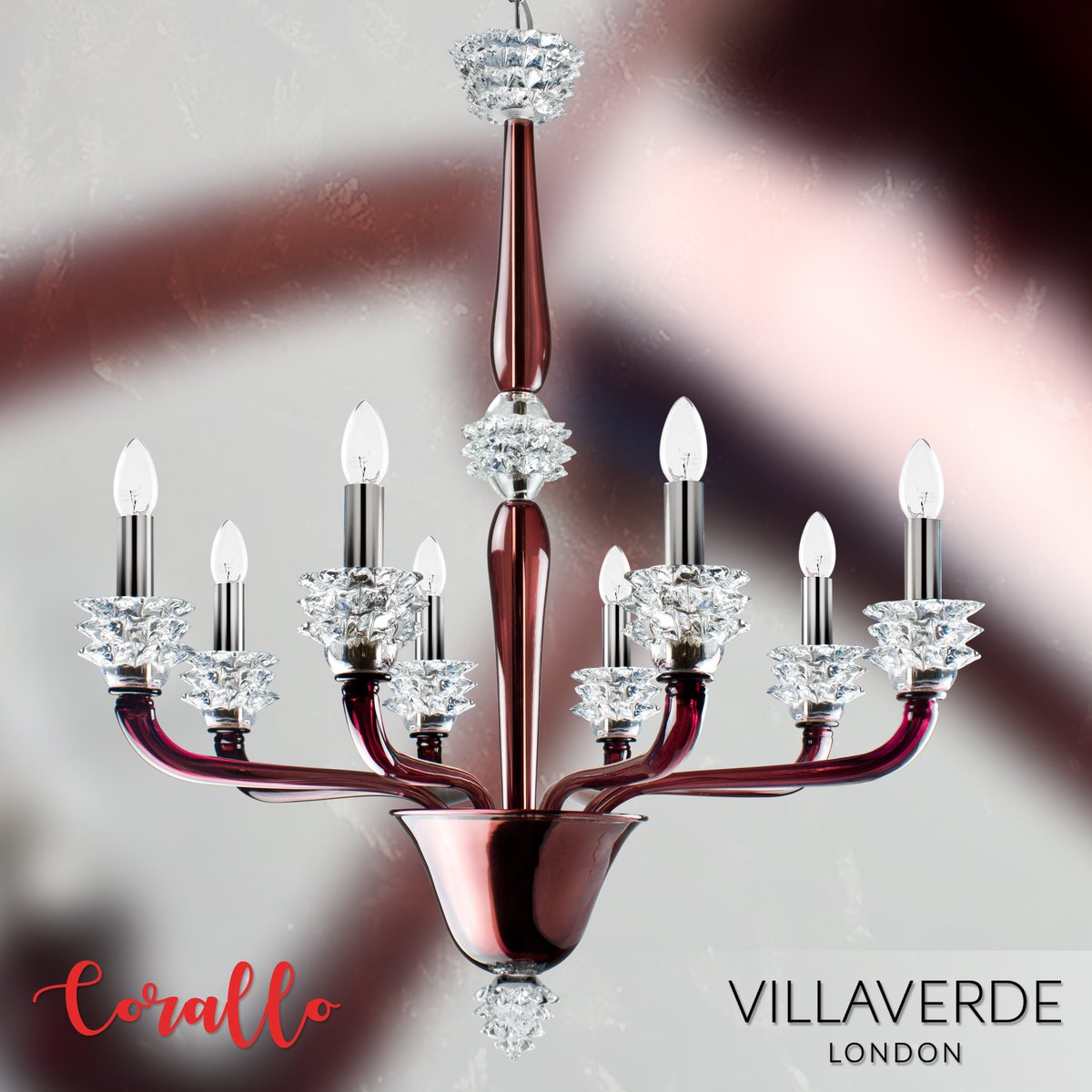 TweetVillaverde's tweet photo. ICY REDS - The CORALLO #Amethyst #Murano #Chandelier available on our website in different sizes and Murano colours.
https://t.co/JRAXHMcbOf
#Bespoke #Custom #Metal #Design #Luxury #Lighting #MadeinItaly #Handmade https://t.co/l7PitKMwEB