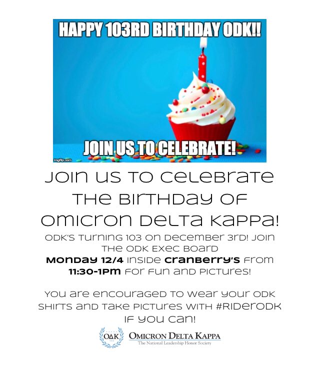 Here’s an updated version of the info for our event next week. Hope to see you there! #RiderODK