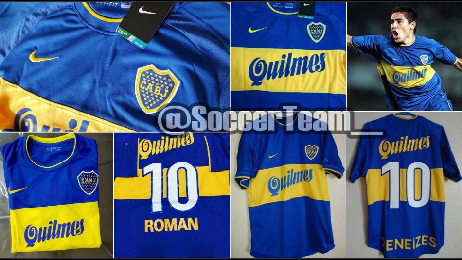 SoccerTeam___'s tweet photo. Camiseta titular Boca 2000. Nº 10 ROMAN. Envios a todo el mundo, todos los talles, consultas por INBOX https://t.co/UIWDIv1THz