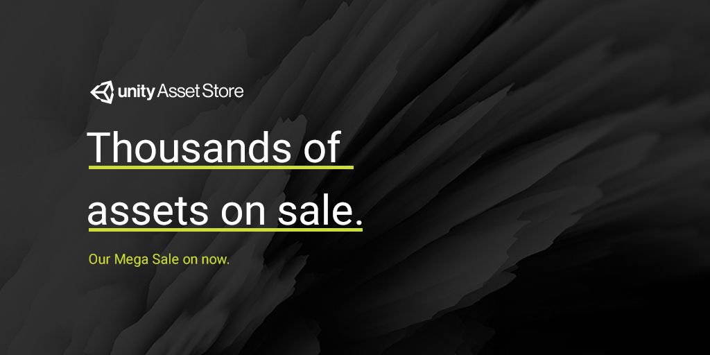 AssetStore's tweet photo. Black Friday might be over, but we've still got our Mega Sale for you! Check out the expanded catalogue of over 1,000 sale assets. 

https://t.co/8WtFv69uJh https://t.co/11xuIo13Tk