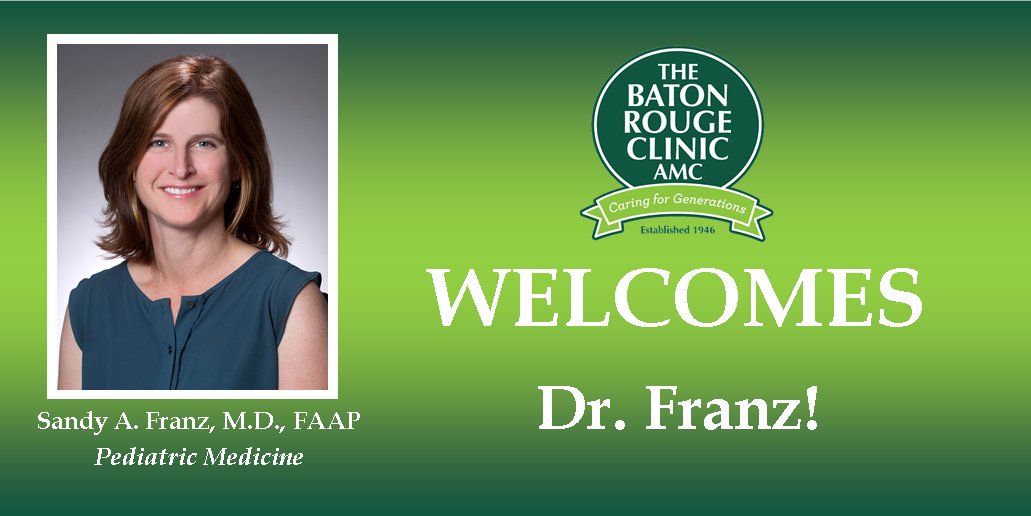 BRClinicAMC's tweet photo. Our family of #physicians keeps growing! #Pediatrics #CaringForGenerations Dr. Franz's bio: https://t.co/jDtSPOEKn1 https://t.co/rBa1OkdXPt