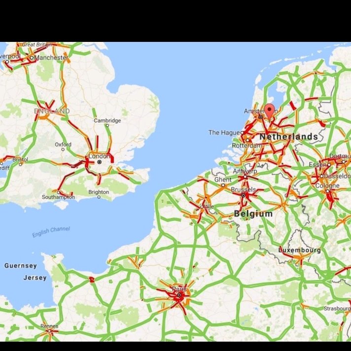 Het aantal files in Nederland en omringende landen, kijk eens naar ons snelwegennet vergeleken met het VK! #brexit