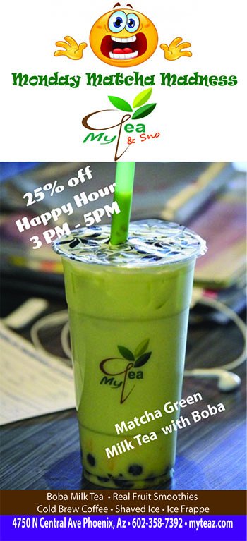 MyTealounge's tweet photo. #mytea #myteaoncentral #myteaphoenix #boba #bobateaphoenix #bubblemilktea #pearlmilktea #taromilktea #matchgreen #matchagreentea #thaitea #bobatea #bobahappyhour #Bobalicious #bobateahousephoenix #bestbobateaphoenix #awesomeboba #taromilkteaphoenix #gotbobaphoenix https://t.co/0DK1RfDmLL