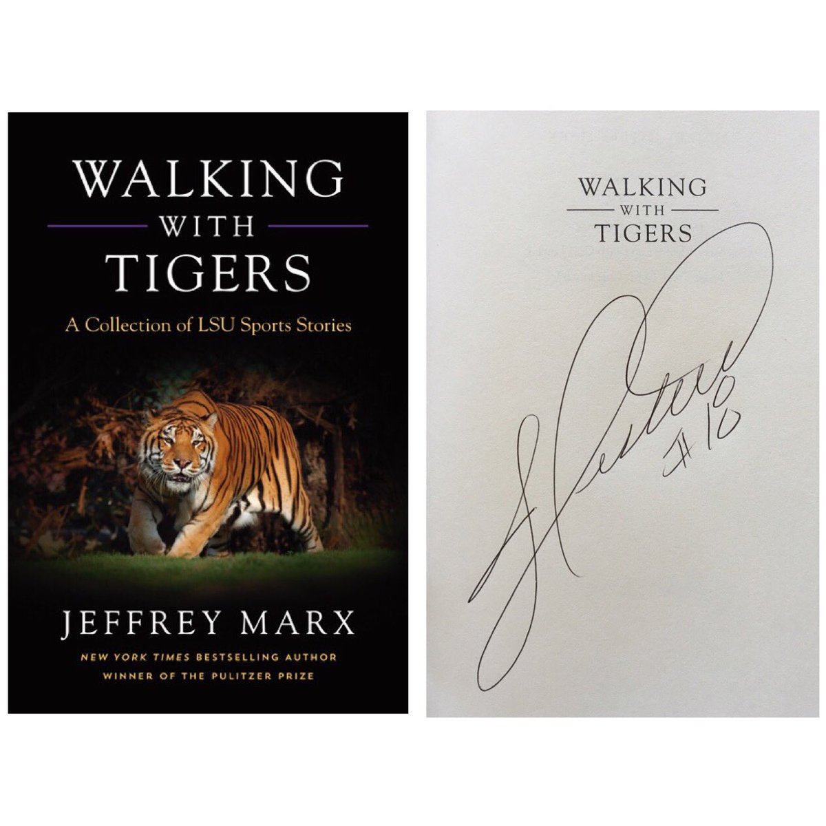 LSUTigersBook's tweet photo. 🏈 Book includes chapter on @LSUfootball jersey #18 🏈 This week's pre-holiday giveaway: 3 copies signed by #18 fan favorite @JacobHester22 🏈 RT this and follow here to be eligible 🏈 Will draw winners Friday 🏈 And remember: Books make great gifts! 🏈 #LSU https://t.co/PsddGwt8AL