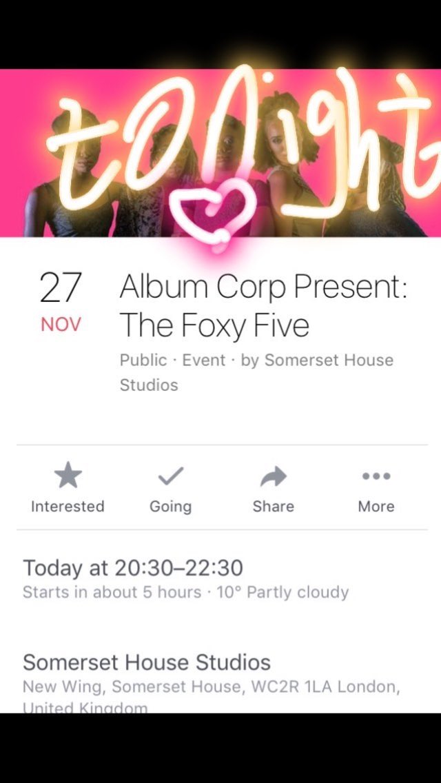 TheFoxyFiveTV's tweet photo. https://t.co/P9m5KNHy1w come through if you're in London! It's free! https://t.co/jskygEMNOU