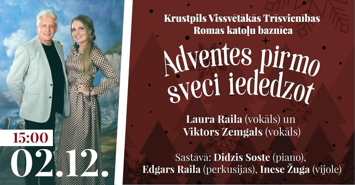 LauraRaila's tweet image. Ļoti priecājamies uzatāties @JekabpilsLV 2.decembrī. Jūsu Laura Raila un Viktors Zemgals :)! @Radio1_lv @JekabpilsZinas