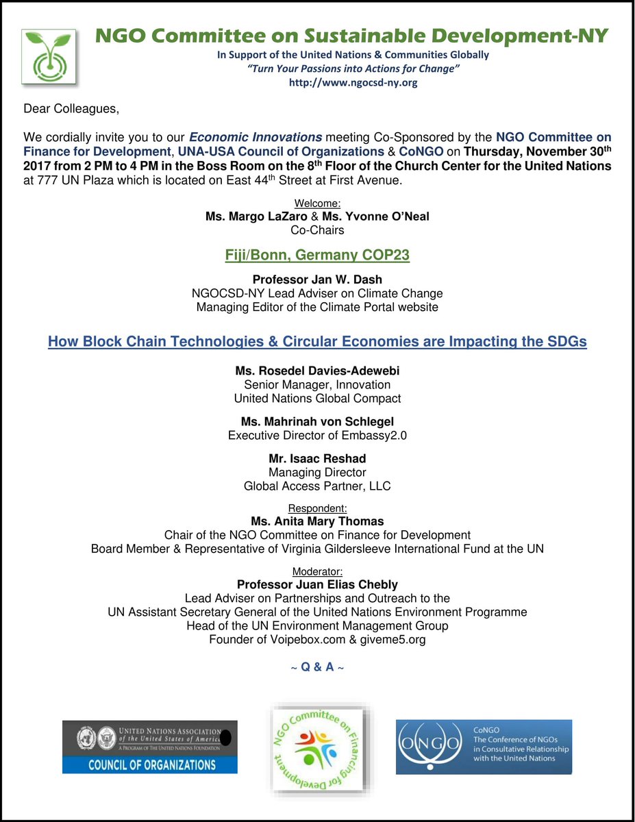 Our monthly meeting this Thursday! Don't miss it
#UN #SDGs #sutainability
