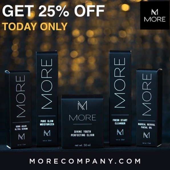 MoreCompany's tweet photo. Have you seen our #CyberMonday deal yet?! ✨ We’re starting your week off right with 25% OFF the MORE Complete Care Set. Click here: https://t.co/BfXPxHWsG2 to add to your shopping cart &amp; the discount will apply. Offer is valid until 11:59pm tonight! Happy shopping! 🎉 https://t.co/Ekktj8EjBt