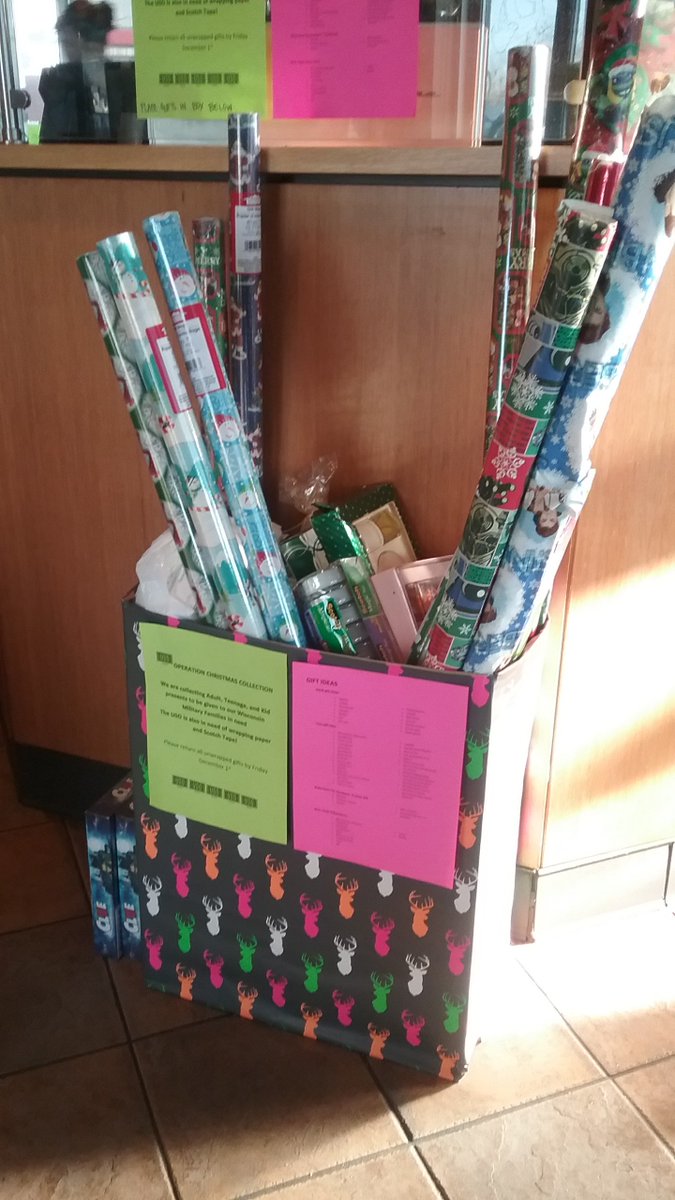 JulieGaier's tweet photo. @USOofWisconsin #OperationChristmas gift drive ends Friday, Dec 1. Drop off items @Starbucks and @cityofmilwaukee locations. Learn more here, https://t.co/gtc2c03Frp #CreatingMomentsThatMatter https://t.co/wEg6wTVzUl