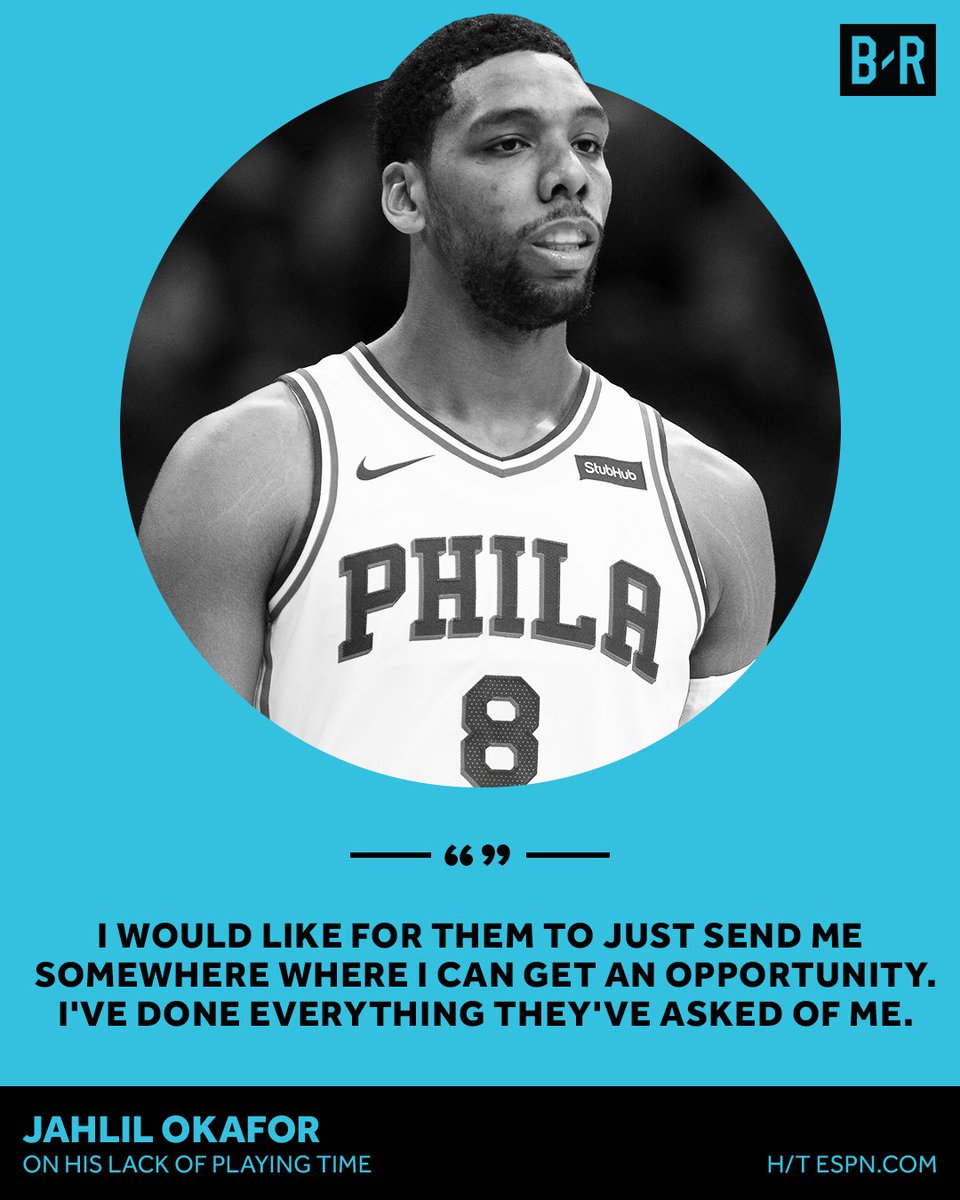 BleacherReport's tweet photo. Okafor wants a new opportunity. https://t.co/0rnpfeQdTg