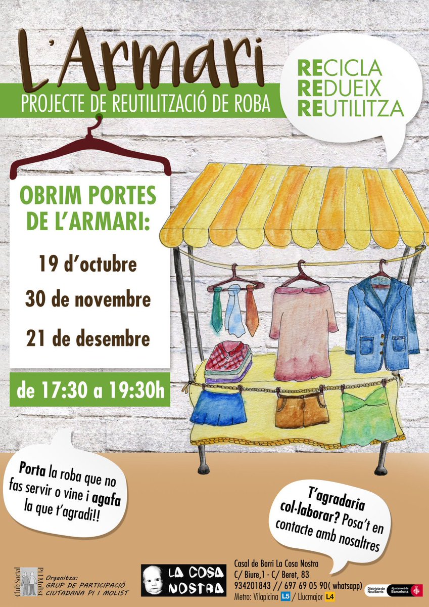 Aquest Dijous 30 Obrim Armari cosanostra9b.wordpress.com/2017/11/27/aqu…