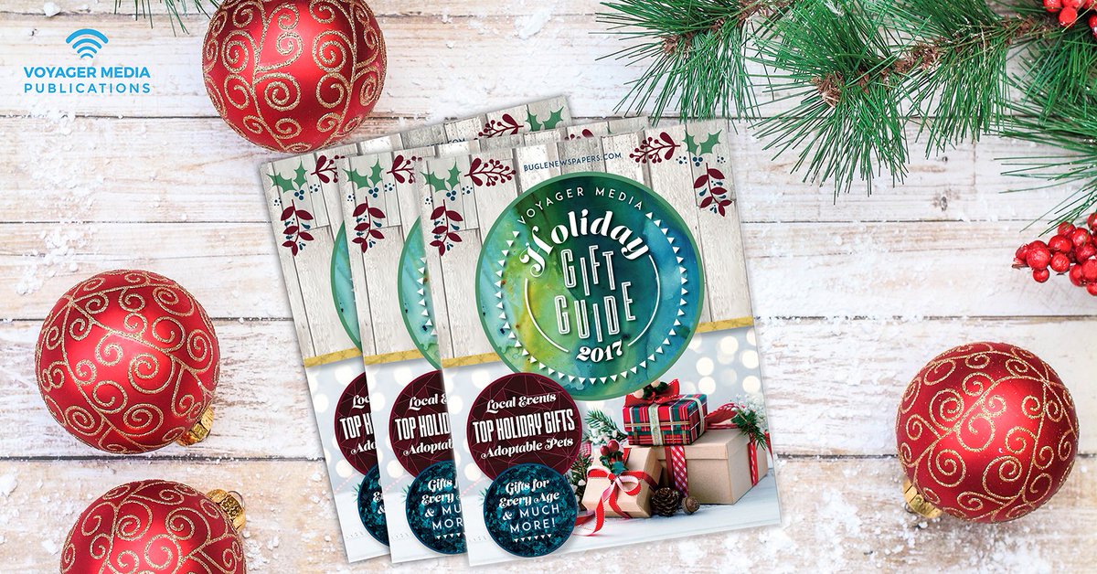 BugleDeals's tweet photo. Discover trendy gift ideas inside our annual Holiday Gift Guide on newsstands &amp; online NOW!  #holidaygiftideas #holidayseason #giftguide https://t.co/fgyMeJhA6z https://t.co/8XrWlWmIti