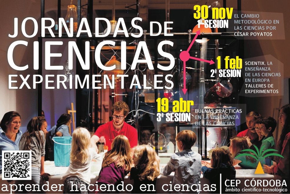 manolitotic's tweet photo. Este jueves en @cepcordoba tendremos a @cpoyatos hablándonos de sus proyectos, de metodologías activas en #Ciencias y mucho más...
JORNADAS DE CIENCIAS EXPERIMENTALES
#Física #Química #Biologia #Geología #Matemáticas #Tecnología #TAC #STEM #ABP https://t.co/6vOlArRoP3