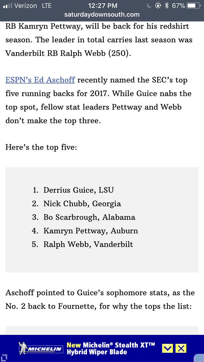 jaywatson___'s tweet photo. Wasn’t in the top 5 preseason now he’s #1 but still no one says anything🤷🏼‍♂️top rusher with the most TD from an RB @benny_snell https://t.co/E9jv65iT35