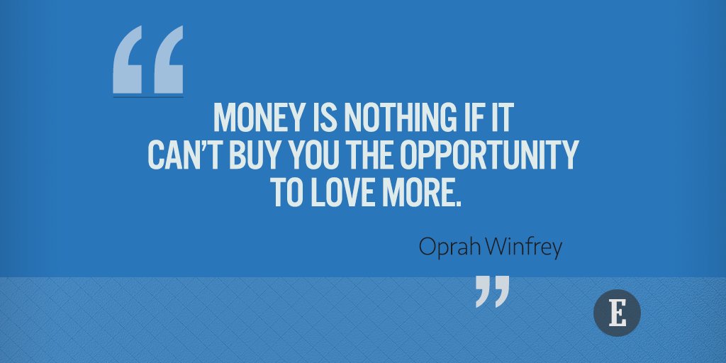 Entrepreneur's tweet photo. Money isn't everything. https://t.co/58qr7h114P