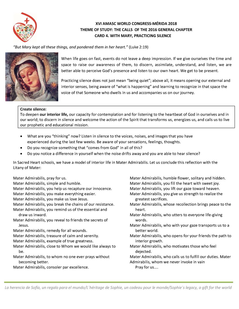 SacreCoeurAlum's tweet photo. The fourth and last #AMASC Study Theme Card is out in ENG, FR and ESP! Feel free to share and discuss, we look forward to your responses. https://t.co/XVN4dhF9i2